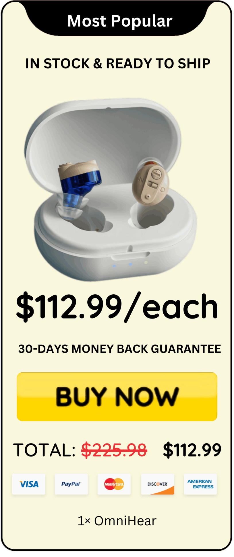 Omnihear Hearing Aids offer price 